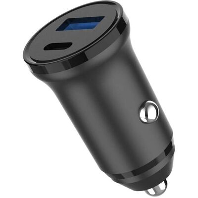 GEAR Laddare 12/24V 1xUSB-C + 1xUSB-A PD 30W - Biladapter GEAR Laddare 12/24V 1xUSB-C + 1xUSB-A PD 30W - Biladapter