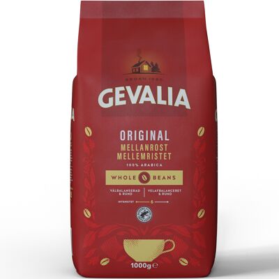 Gevalia Hela kaffebönor Mellanrost 1 kg Gevalia Hela kaffebönor Mellanrost 1 kg