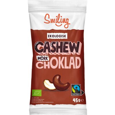 Smiling Cashewnötter Mörk choklad 45 g Smiling Cashewnötter Mörk choklad 45 g