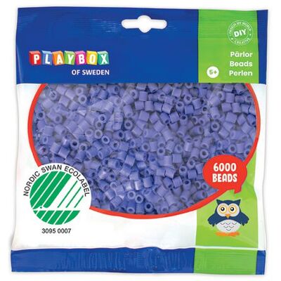 PLAYBOX Rörpärlor Lila 6000st/fp PLAYBOX Rörpärlor Lila 6000st/fp
