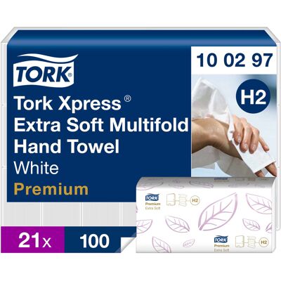 Pappershandduk Tork Premium H2 2100/f Pappershandduk Tork Premium H2 2100/f