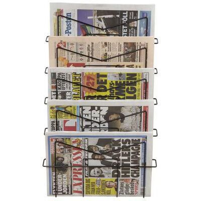 ECLIPSE Tidningsställ 5-fack svart ECLIPSE Tidningsställ 5-fack svart