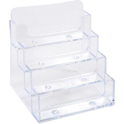 Exacompta Visitkortsställ 4-fack transparent Exacompta Visitkortsställ 4-fack transparent