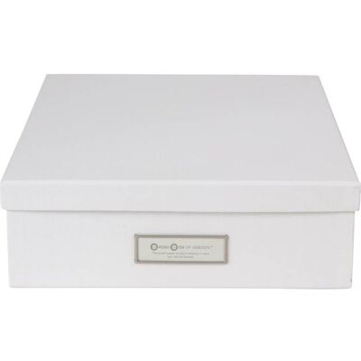 Förvaringsbox / Brevbox Bigso Oskar A4 vit Förvaringsbox / Brevbox Bigso Oskar A4 vit