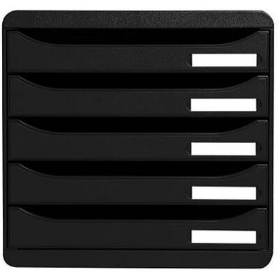 EXACOMPTA Blankettbox BIGBOX PLUS 5 lådor svart EXACOMPTA Blankettbox BIGBOX PLUS 5 lådor svart