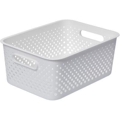 SmartStore Förvaringslåda Essence L 36,5x27x15cm Vit SmartStore Förvaringslåda Essence L 36,5x27x15cm Vit
