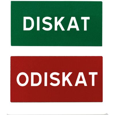 No Brand Magnetskylt Diskat/Odiskat No Brand Magnetskylt Diskat/Odiskat
