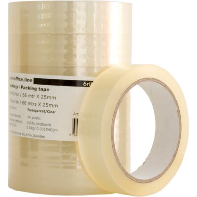BNTOFFICE Packtejp PP 66mx25mm transp BNTOFFICE Packtejp PP 66mx25mm transp