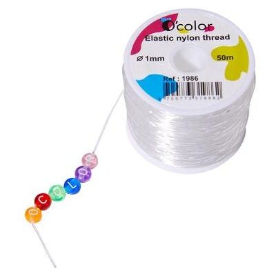 NO BRAND Smyckestråd elastisk 1 mm x 50m NO BRAND Smyckestråd elastisk 1 mm x 50m