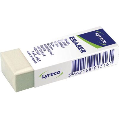 Radergummi LYRECO 62x22x12mm vit Radergummi LYRECO 62x22x12mm vit