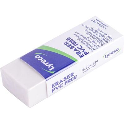 Radergummi LYRECO 61x22x12mm vit Radergummi LYRECO 61x22x12mm vit