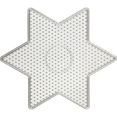 Creativ Co Pärlplatta stjärna 15 cm transparent Creativ Co Pärlplatta stjärna 15 cm transparent