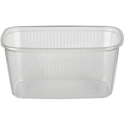 Rektangulär matförpackningsbricka - 250 ml - Pack av 3 Rektangulär matförpackningsbricka - 250 ml - Pack av 3