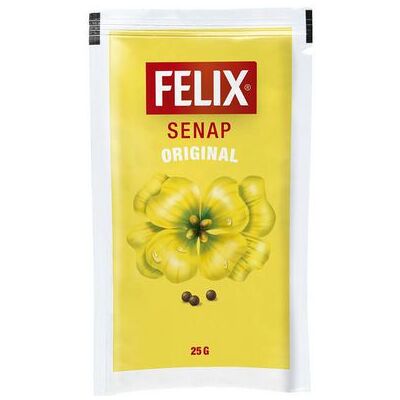 Senap FELIX Portionspåse 126x25g/fp Senap FELIX Portionspåse 126x25g/fp