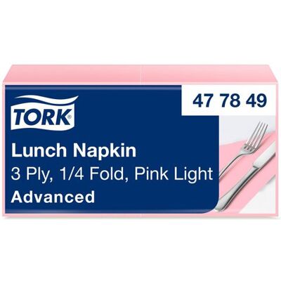 Servett TORK Lunch 3-lags ljrosa 150/fp Servett TORK Lunch 3-lags ljrosa 150/fp