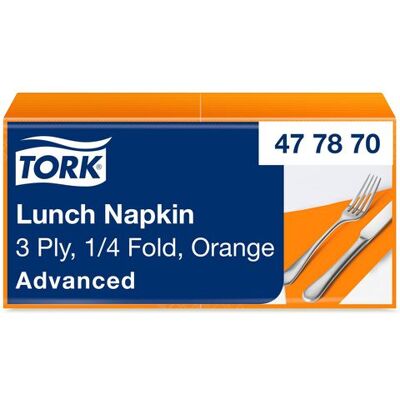 Servett TORK Lunch 3-lags orange 150/fp Servett TORK Lunch 3-lags orange 150/fp