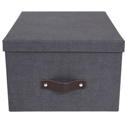 Bigso Box Förvaringsbox m.lock kartong Svart Bigso Box Förvaringsbox m.lock kartong Svart