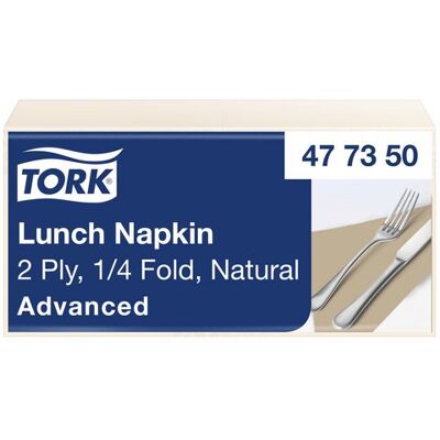 Tork Pappersservetter - 2-lagers Naturlig 33cm Paket av 200 Tork Pappersservetter - 2-lagers Naturlig 33cm Paket av 200