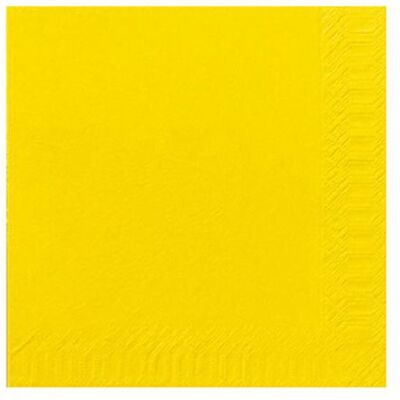 Duni Servett 3-lags 24x24cm gul 250/fp Duni Servett 3-lags 24x24cm gul 250/fp