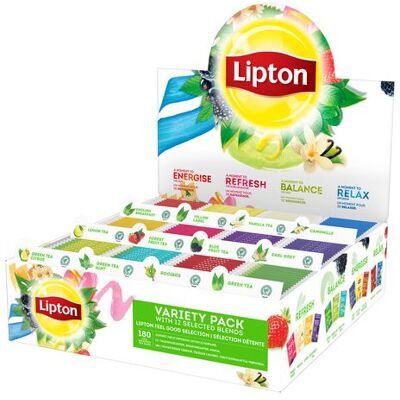 Te LIPTON Sortimentslåda 12 smak 180/fp Te LIPTON Sortimentslåda 12 smak 180/fp