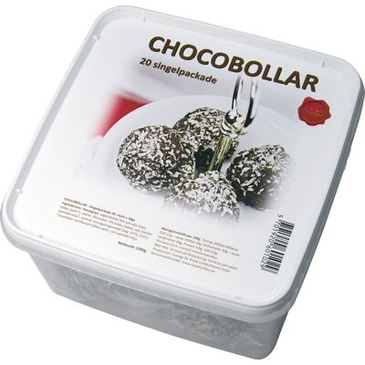 Carl Chokl Chocobollar singelpack 1 kg 20-pack Carl Chokl Chocobollar singelpack 1 kg 20-pack
