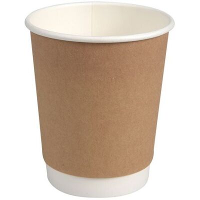 Abena Pappersbägare double wall 24cl bru 25/fp Abena Pappersbägare double wall 24cl bru 25/fp