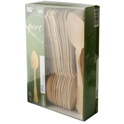 PAPSTAR Bestick Träsked PURE Premium 50/fp PAPSTAR Bestick Träsked PURE Premium 50/fp