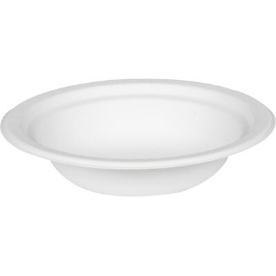 Abena Tallrik djup bagasse Ø180 mm vit 50 st/fp Abena Tallrik djup bagasse Ø180 mm vit 50 st/fp