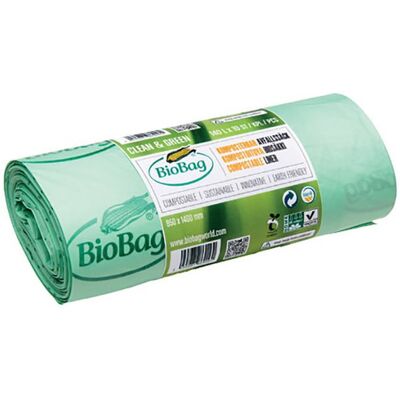 Plastsäck BIOBAG 80L 17my grön 20/rl Plastsäck BIOBAG 80L 17my grön 20/rl