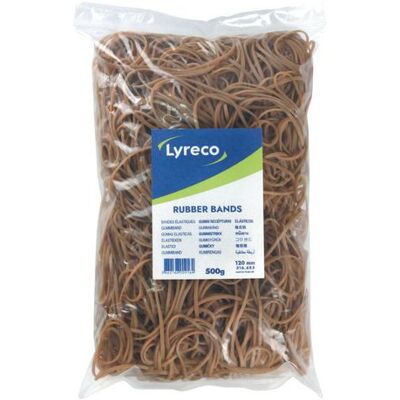 Gummiband LYRECO 120x2mm 500g 860/fp Gummiband LYRECO 120x2mm 500g 860/fp