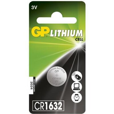 Batteri GP Lithium CR1632 Batteri GP Lithium CR1632
