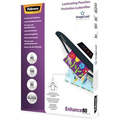 Laminat FELLOWES A5 80mic klar 100/fp Laminat FELLOWES A5 80mic klar 100/fp