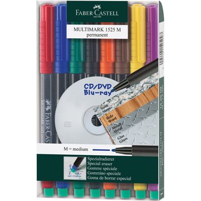 Faber Castell Märkpenna Castell M perm 8-set Faber Castell Märkpenna Castell M perm 8-set