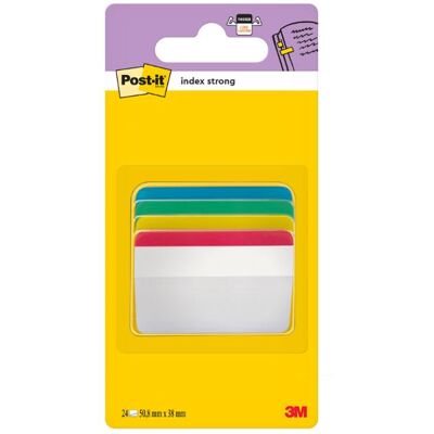 Index POST-IT stark 38x51v b/g/r/g 24/f Index POST-IT stark 38x51v b/g/r/g 24/f