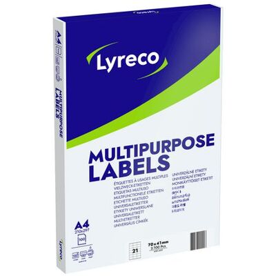 Etikett LYRECO 70x41mm 2100/fp Etikett LYRECO 70x41mm 2100/fp