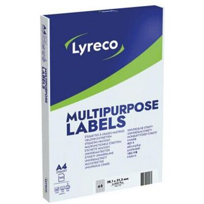 Etikett LYRECO 38,1x21,2mm 6500/fp Etikett LYRECO 38,1x21,2mm 6500/fp
