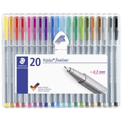 Fineliner STAEDTLER triplus 20 färger Fineliner STAEDTLER triplus 20 färger