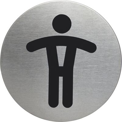 Durable Skylt WC Herr Ø83 mm Durable Skylt WC Herr Ø83 mm