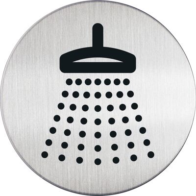 Durable Symbolskylt dusch silver Durable Symbolskylt dusch silver