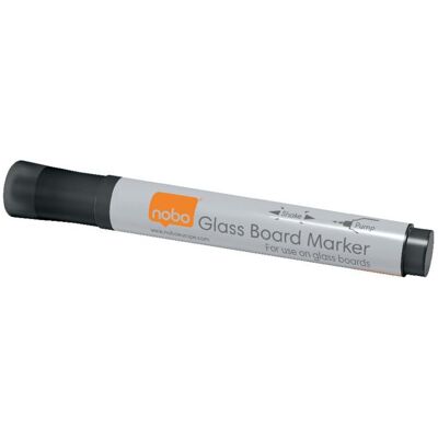 Whiteboardpenna NOBO glas svart 4/fp Whiteboardpenna NOBO glas svart 4/fp