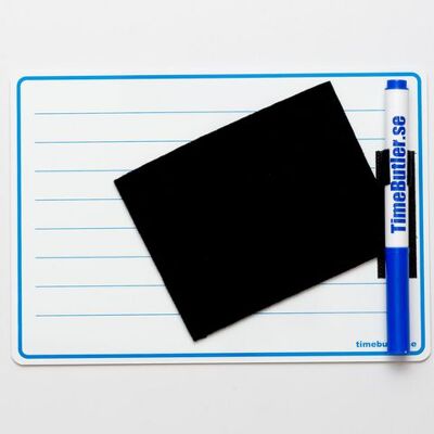 NO BRAND Whiteboard kontorstavla linjerad A5 NO BRAND Whiteboard kontorstavla linjerad A5