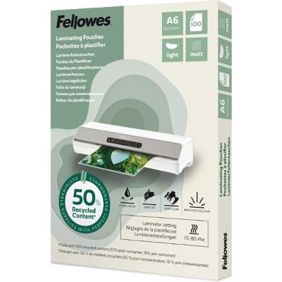 Laminat FELLOWES A6 Light Matt 100/fp Laminat FELLOWES A6 Light Matt 100/fp