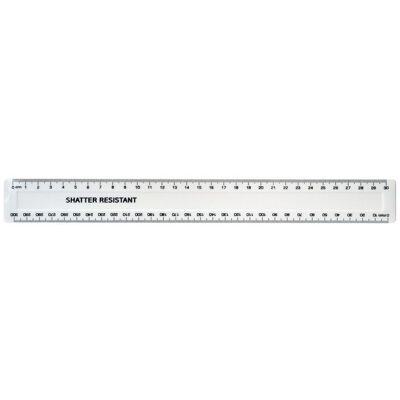 Helix Linjal 30cm splitterfri vit 100/fp Helix Linjal 30cm splitterfri vit 100/fp