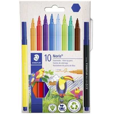 Fiberpenna STAEDTLER 10 färger Fiberpenna STAEDTLER 10 färger