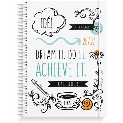 Burde Kalender Doodle A5 26/27 Burde Kalender Doodle A5 26/27