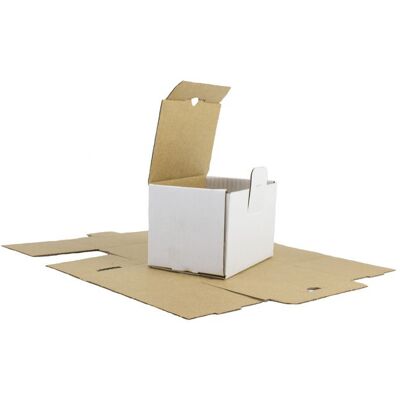 Boxon Självlåsande låda 200x140x95mm vit ES28 Boxon Självlåsande låda 200x140x95mm vit ES28