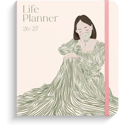 Burde Kalender Life Planner Green A5 26/27 Burde Kalender Life Planner Green A5 26/27