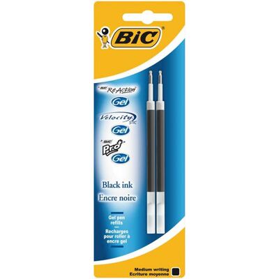 Refill BIC ReAction gel svart 2/fp Refill BIC ReAction gel svart 2/fp