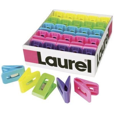 Pappersklämma LAUREL plast 25x43mm Pappersklämma LAUREL plast 25x43mm