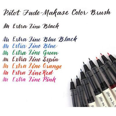 Fineliner PILOT Brush pen svart Fineliner PILOT Brush pen svart